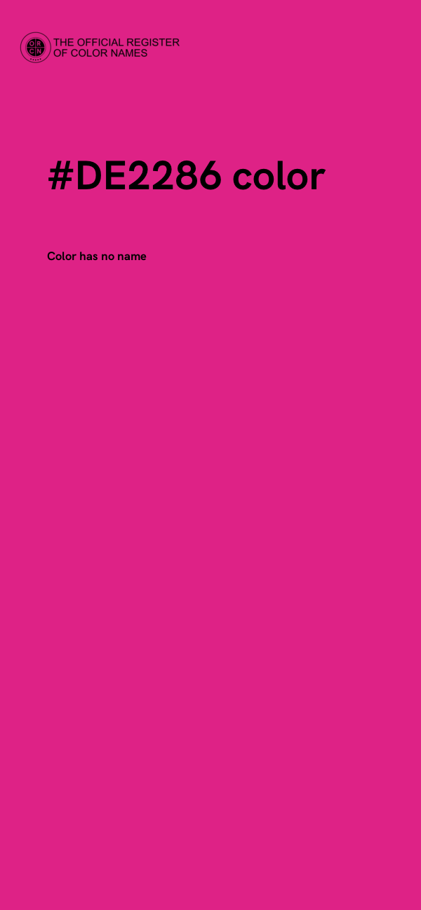 #DE2286 color image