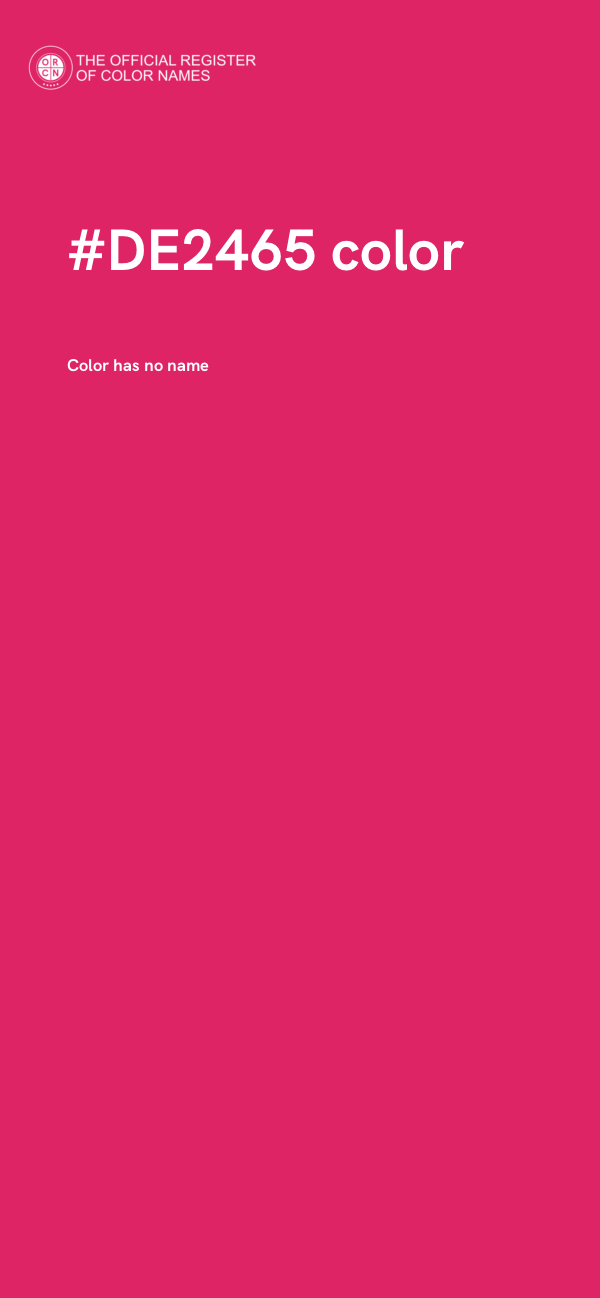 #DE2465 color image