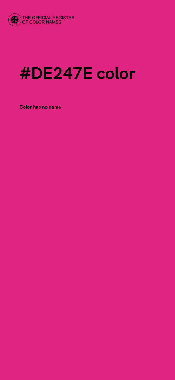 #DE247E color image