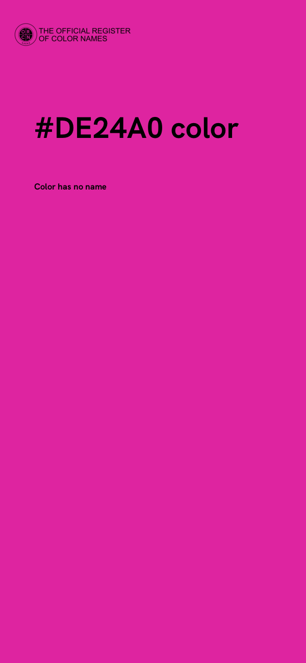 #DE24A0 color image