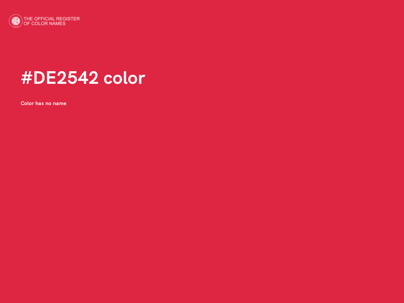#DE2542 color image