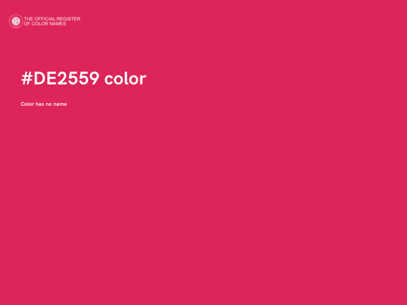 #DE2559 color image