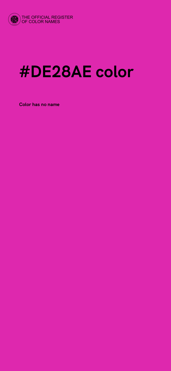 #DE28AE color image