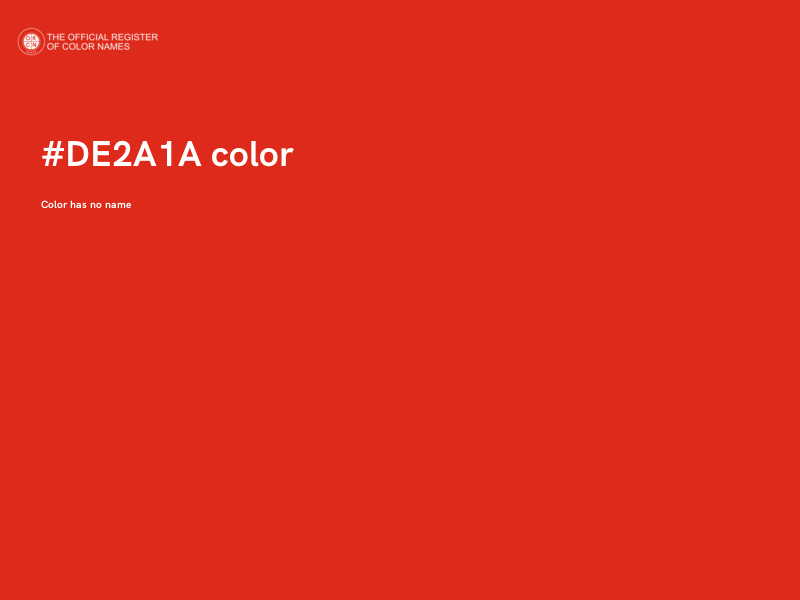 #DE2A1A color image