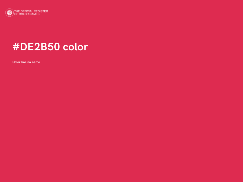 #DE2B50 color image