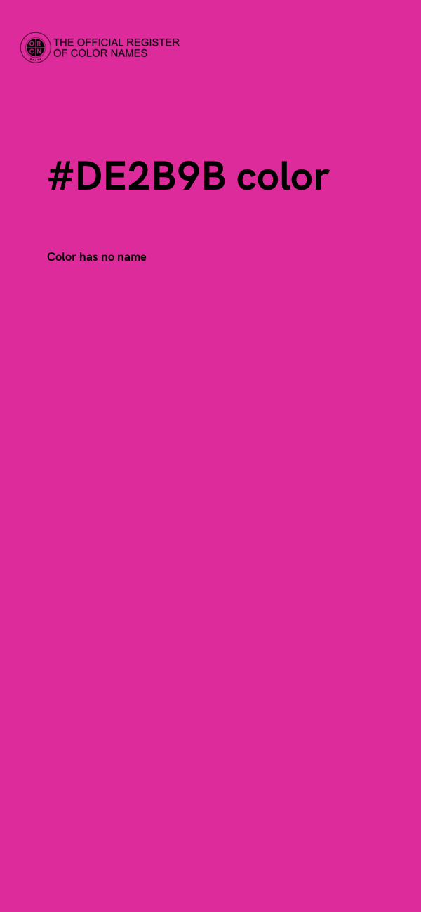 #DE2B9B color image