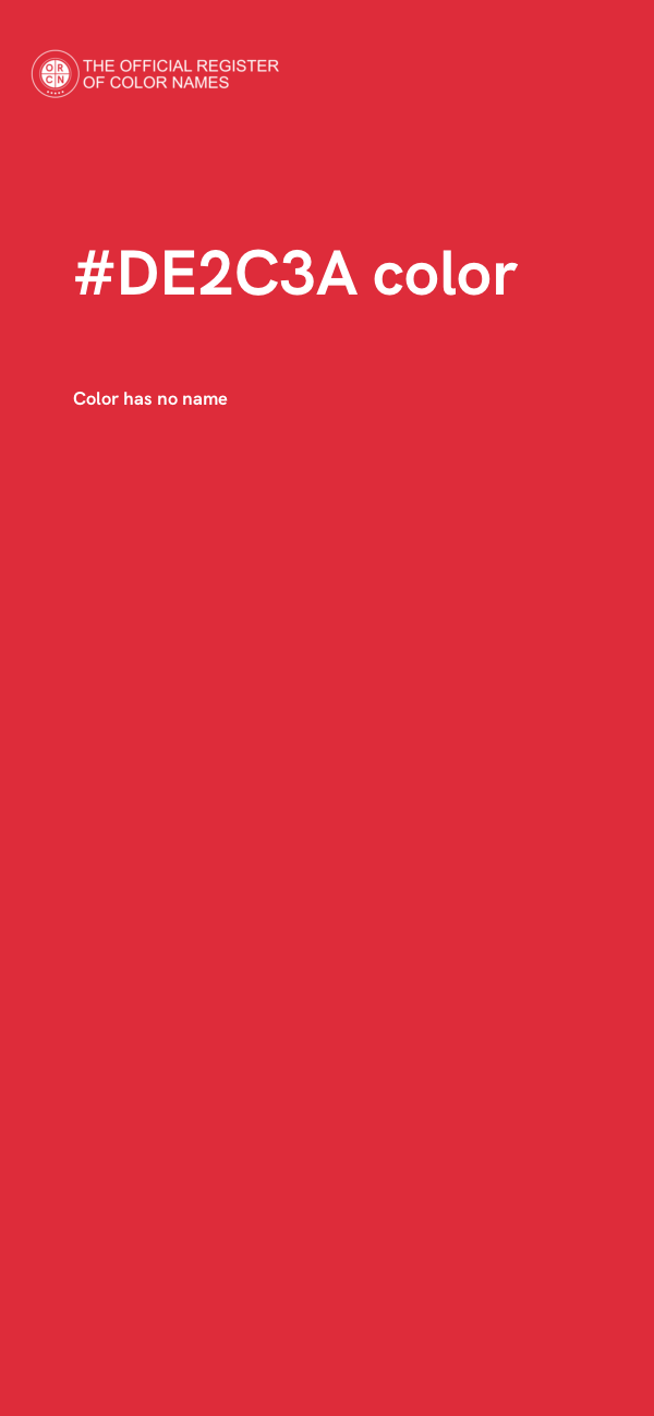 #DE2C3A color image