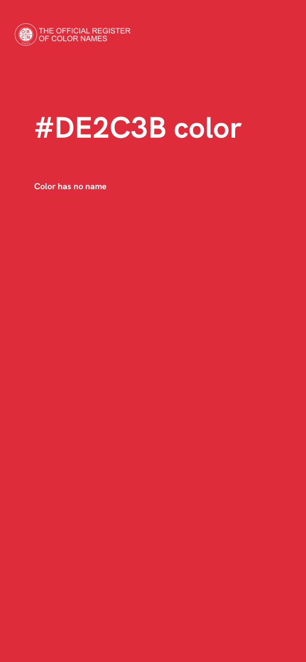 #DE2C3B color image