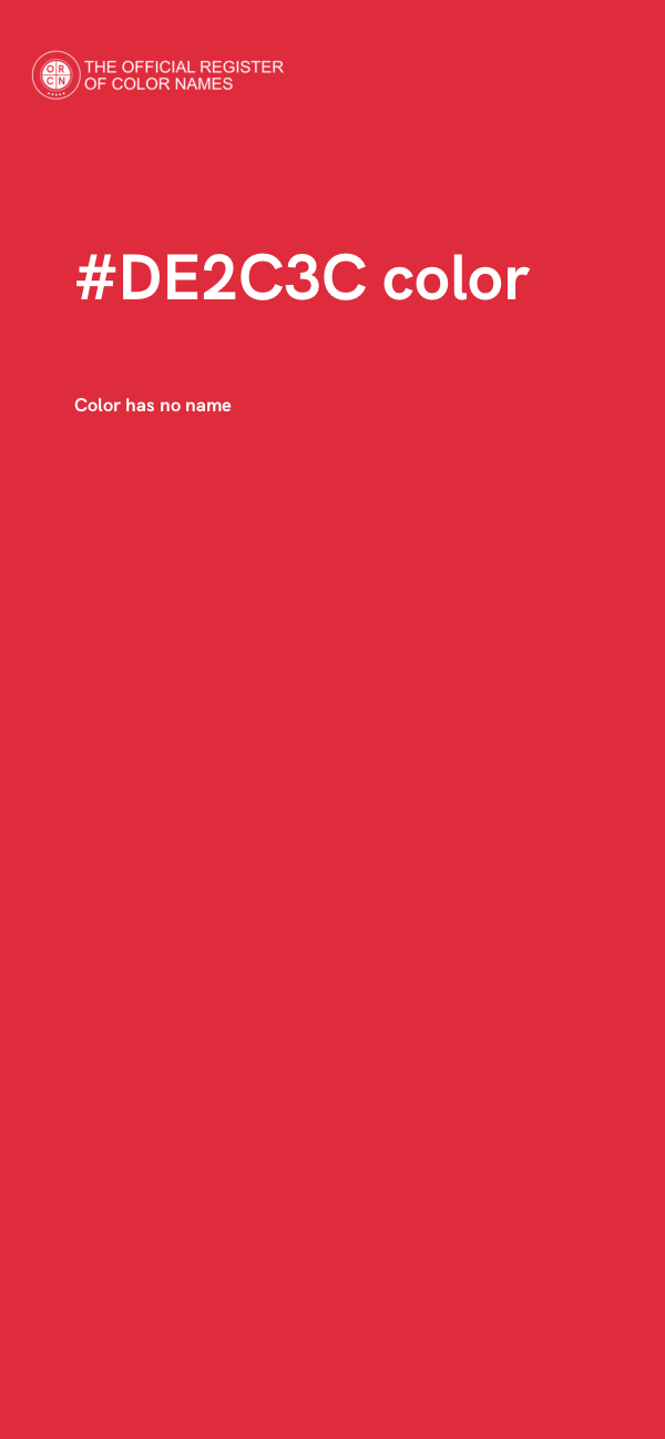 #DE2C3C color image