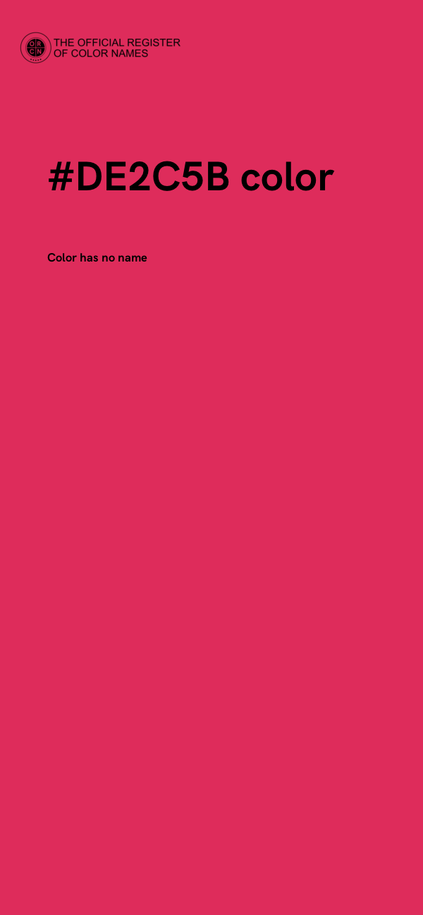 #DE2C5B color image