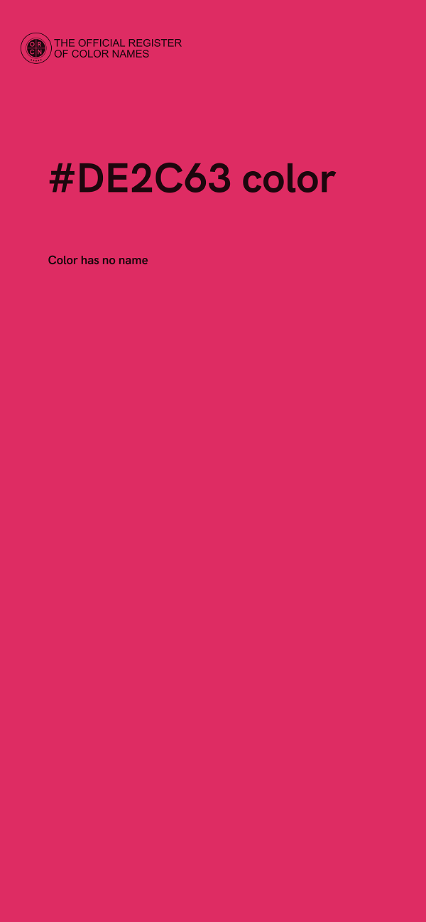 #DE2C63 color image