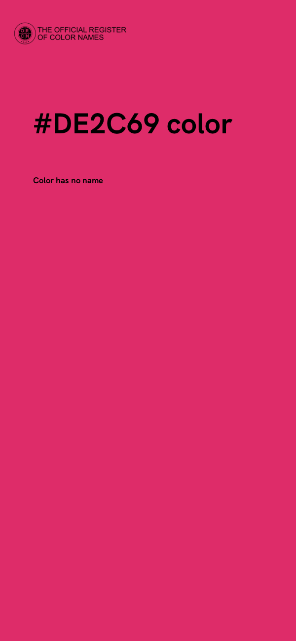 #DE2C69 color image