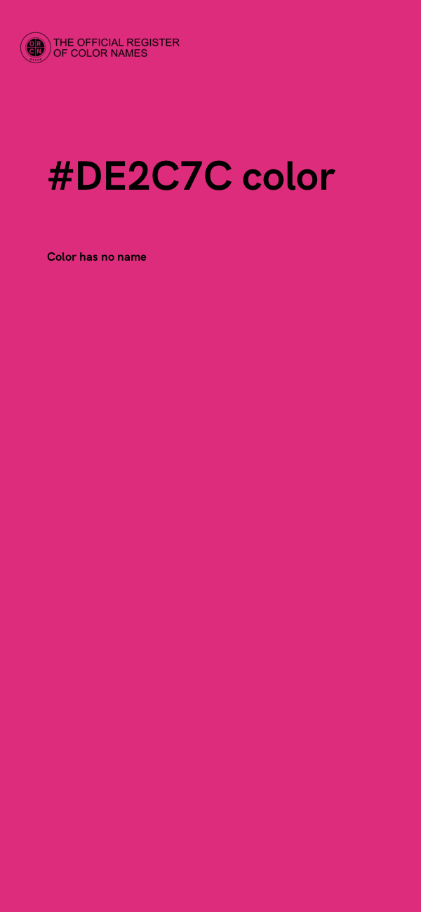 #DE2C7C color image