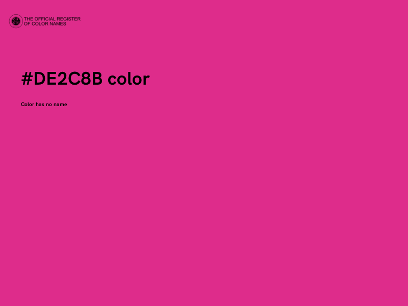 #DE2C8B color image