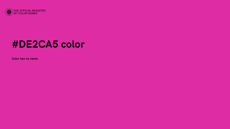 #DE2CA5 color image