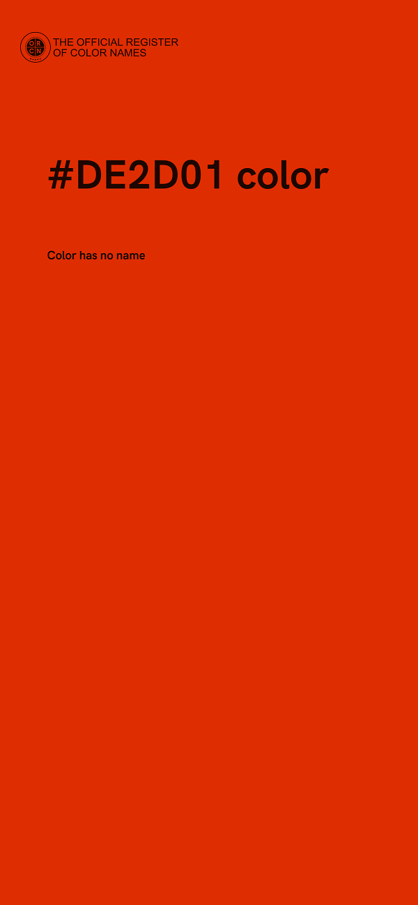 #DE2D01 color image