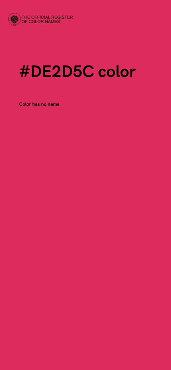 #DE2D5C color image