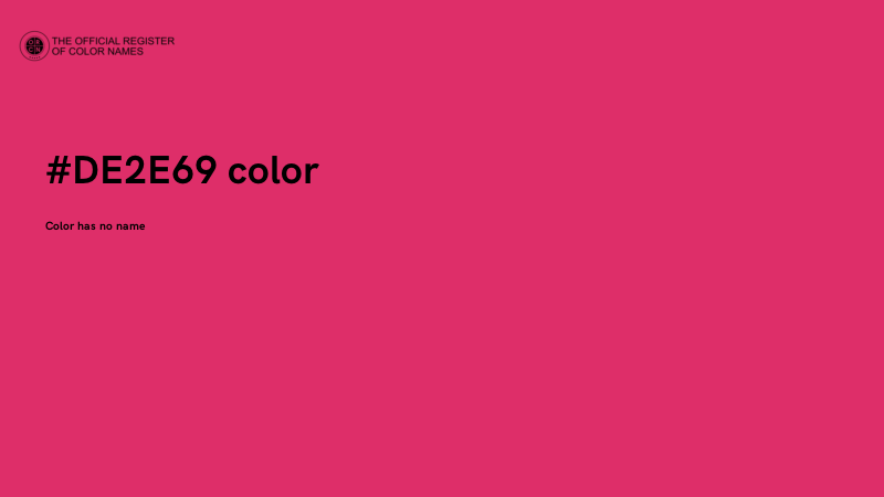 #DE2E69 color image