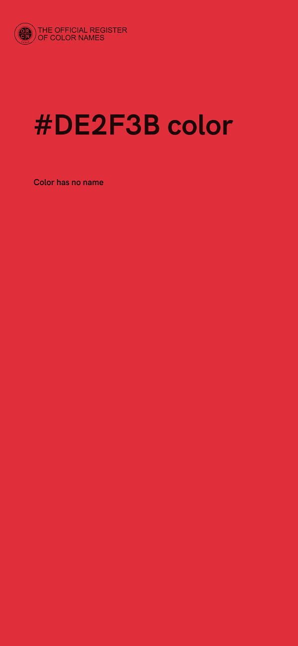 #DE2F3B color image
