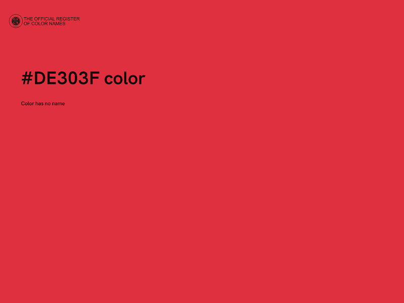 #DE303F color image