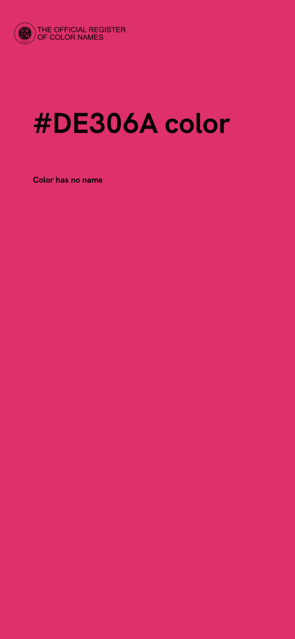 #DE306A color image