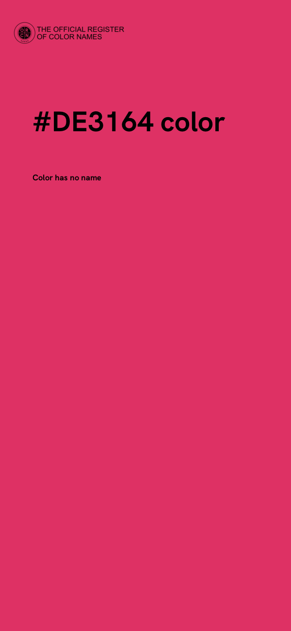 #DE3164 color image