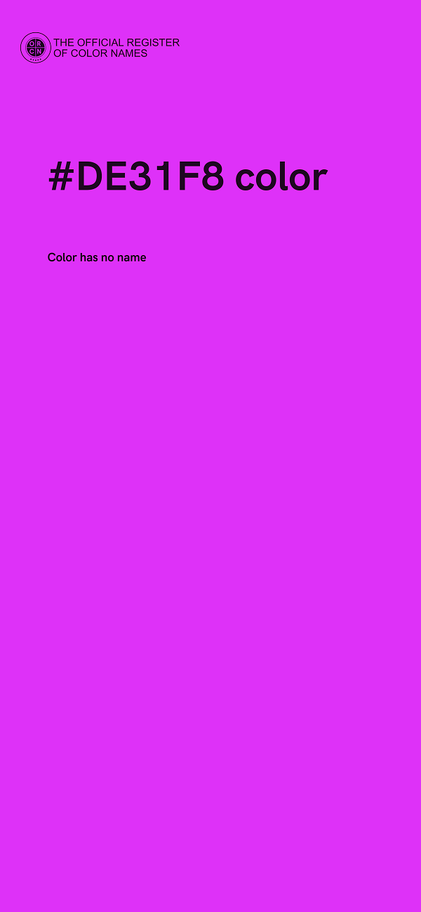 #DE31F8 color image