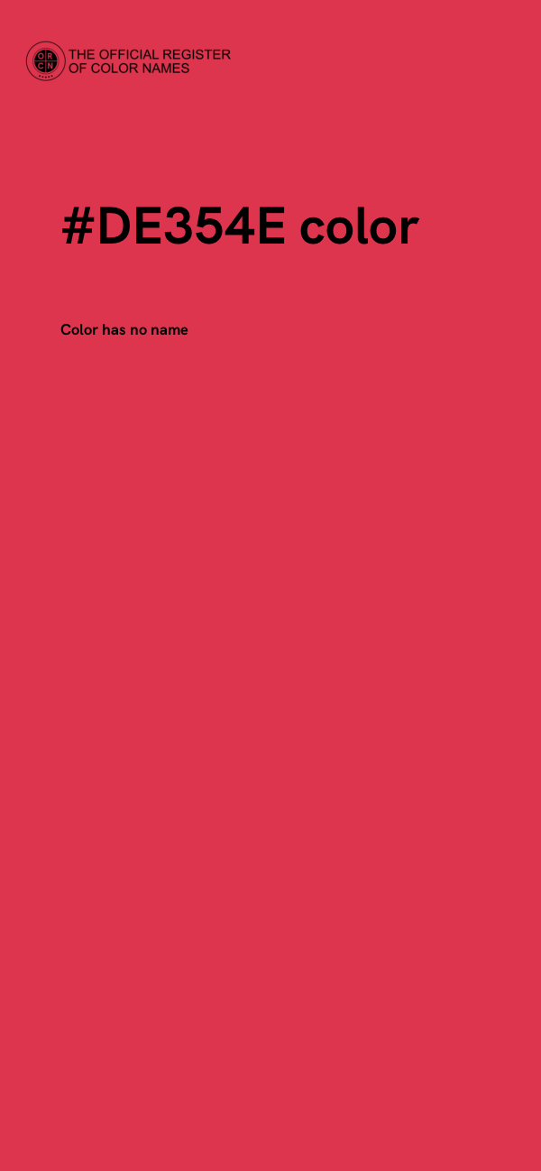 #DE354E color image