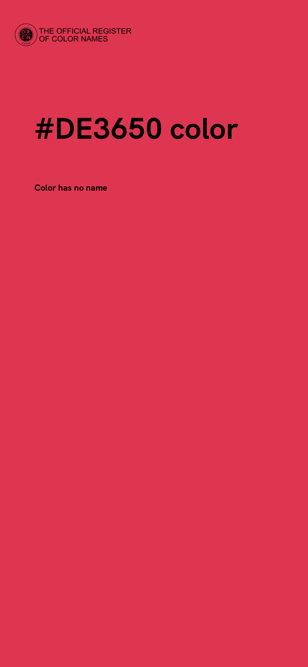 #DE3650 color image