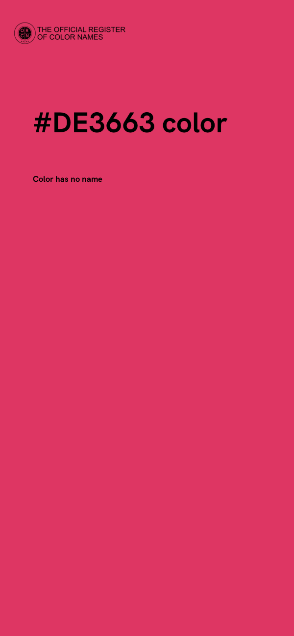 #DE3663 color image