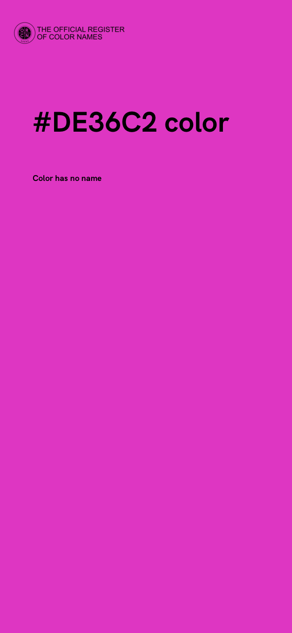 #DE36C2 color image