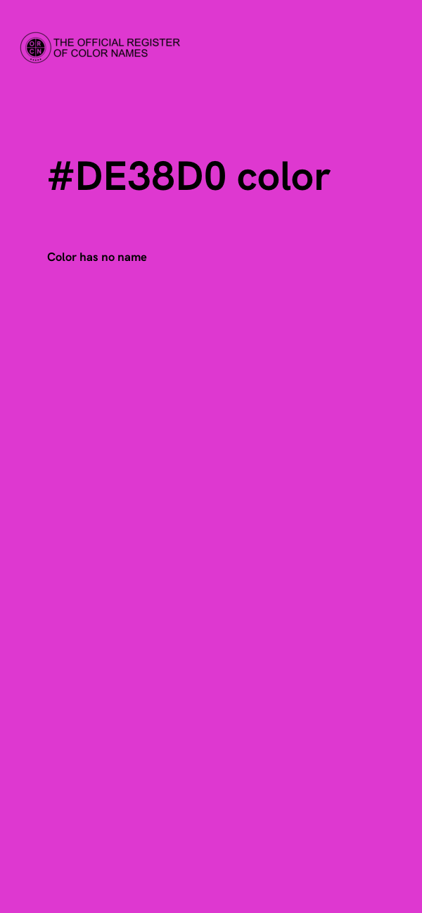 #DE38D0 color image