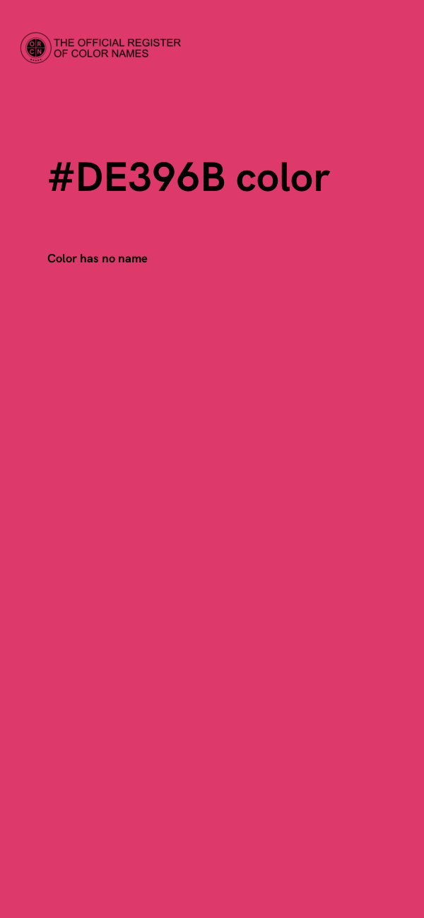 #DE396B color image