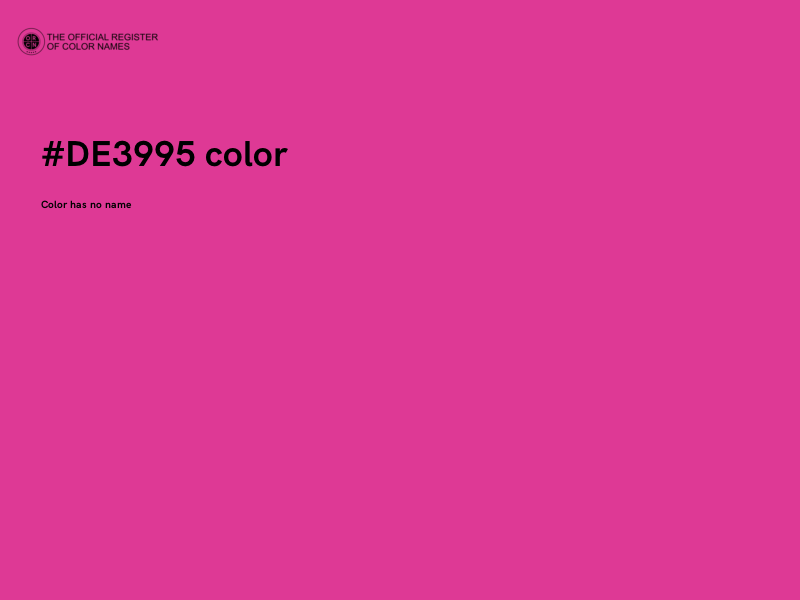 #DE3995 color image