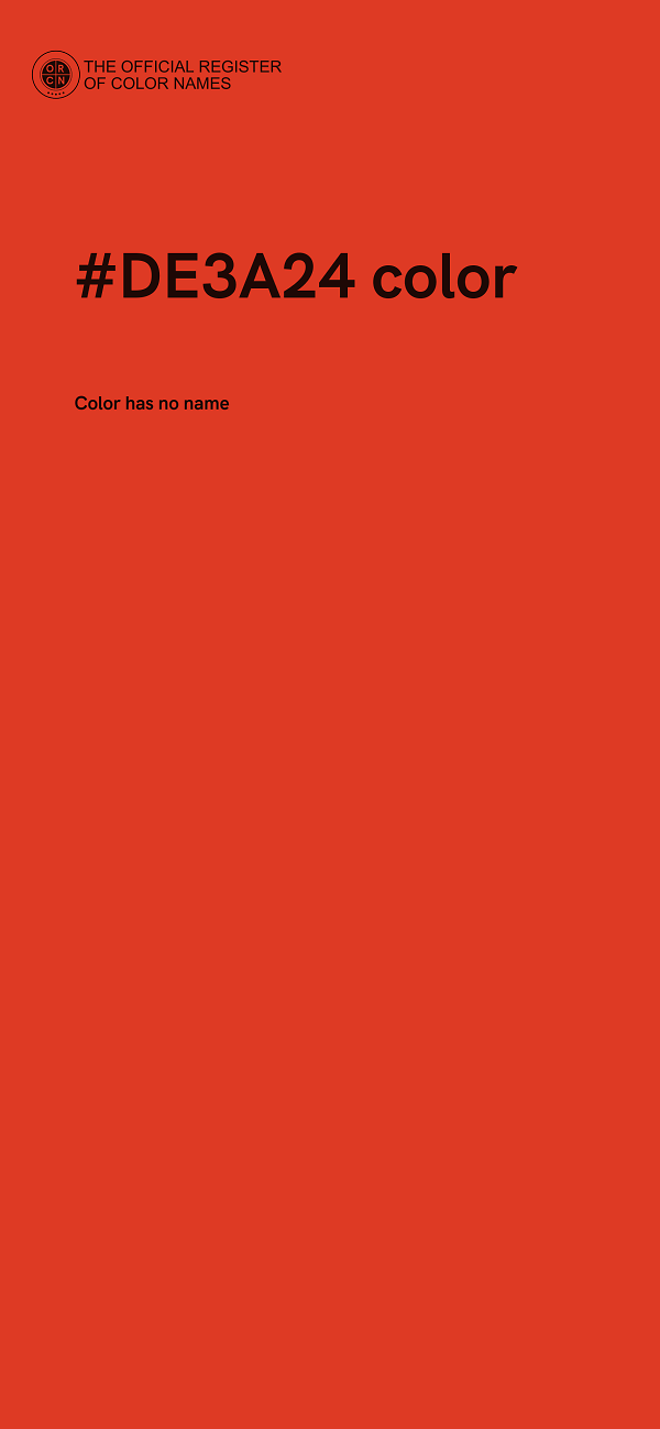 #DE3A24 color image