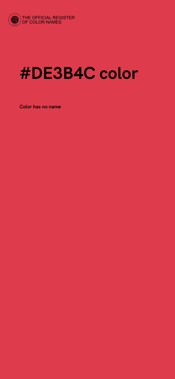 #DE3B4C color image