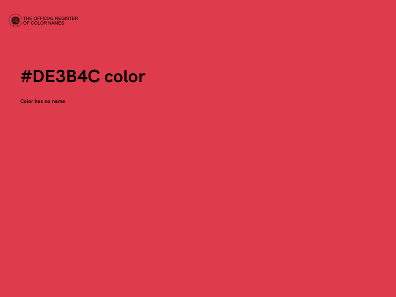 #DE3B4C color image