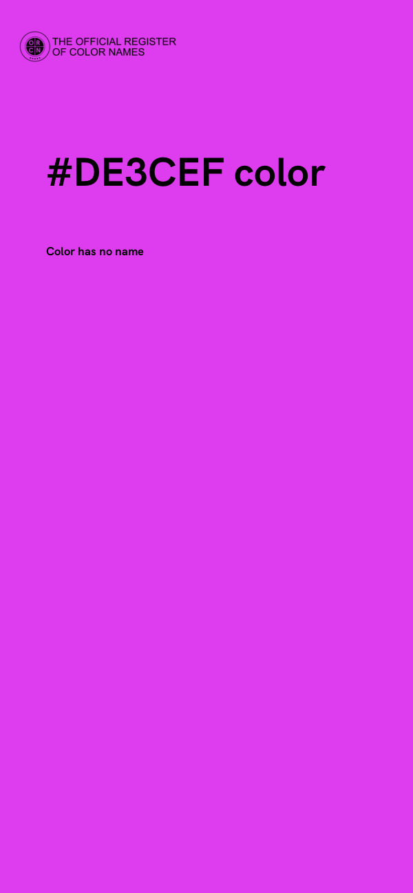 #DE3CEF color image