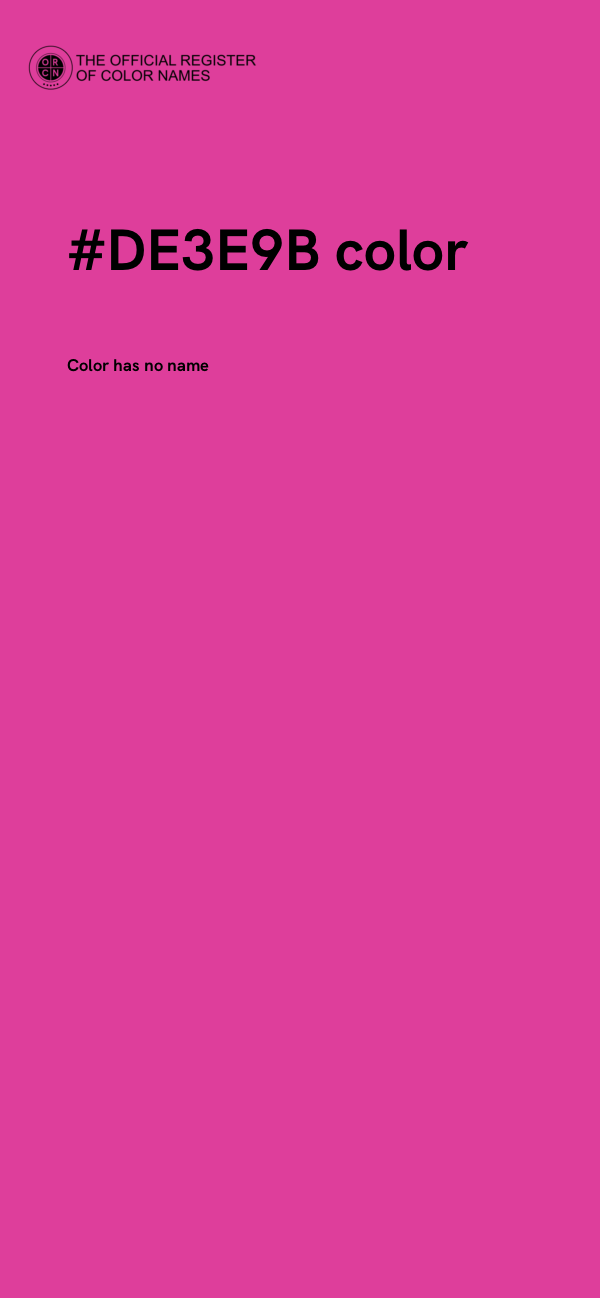 #DE3E9B color image