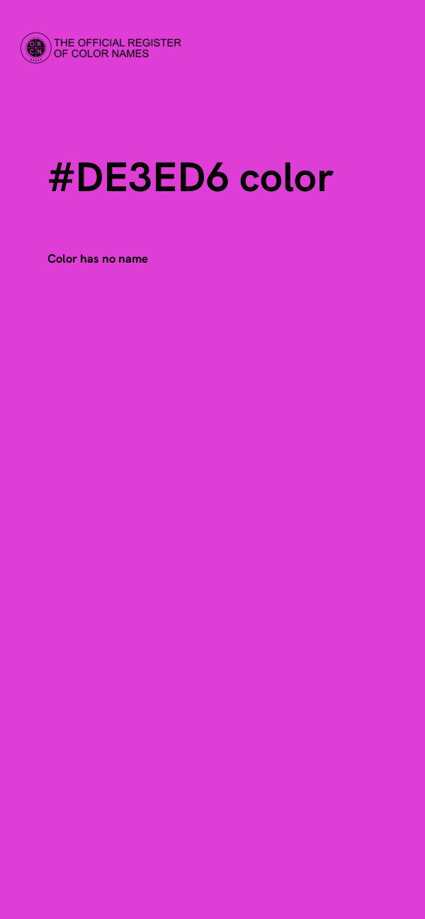 #DE3ED6 color image