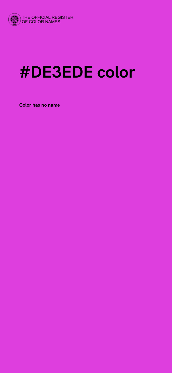 #DE3EDE color image