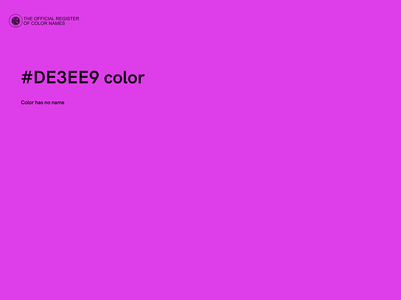 #DE3EE9 color image