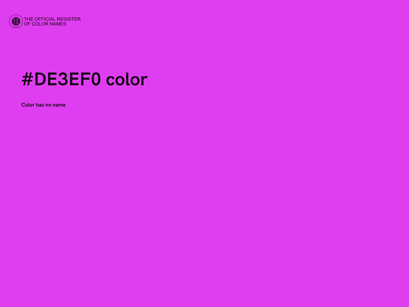 #DE3EF0 color image