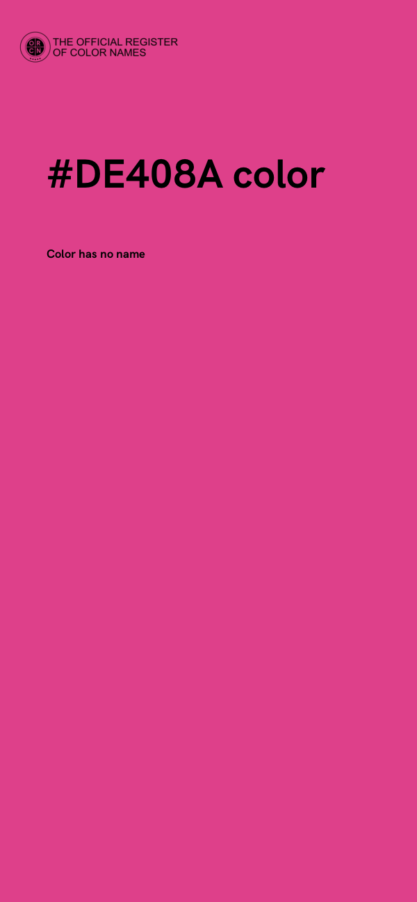 #DE408A color image