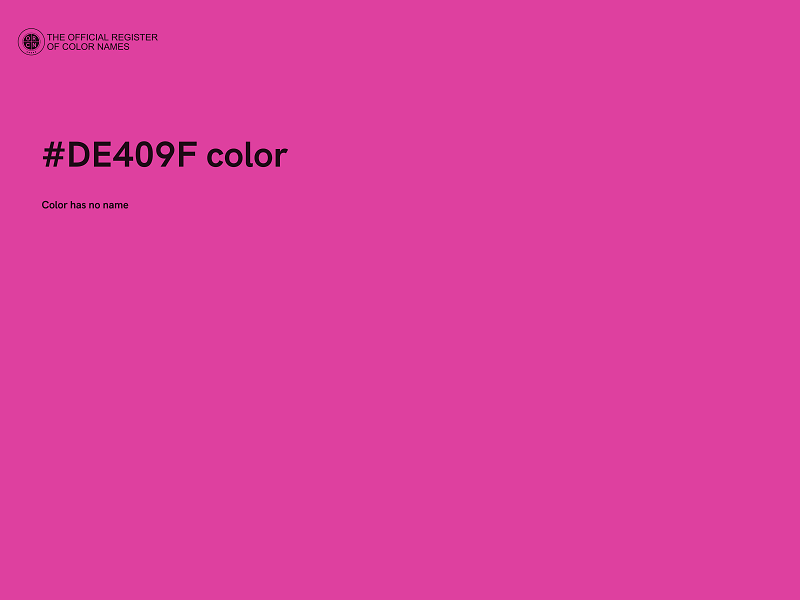 #DE409F color image