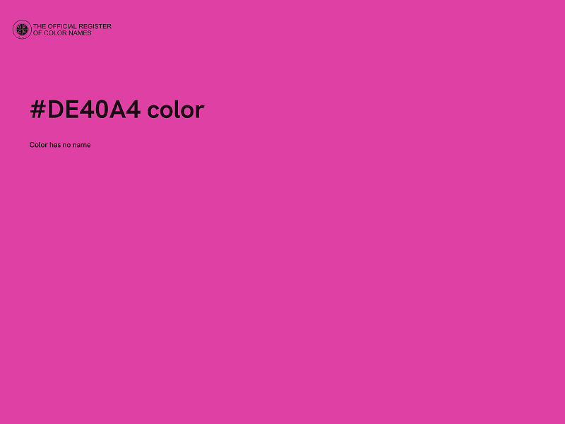 #DE40A4 color image