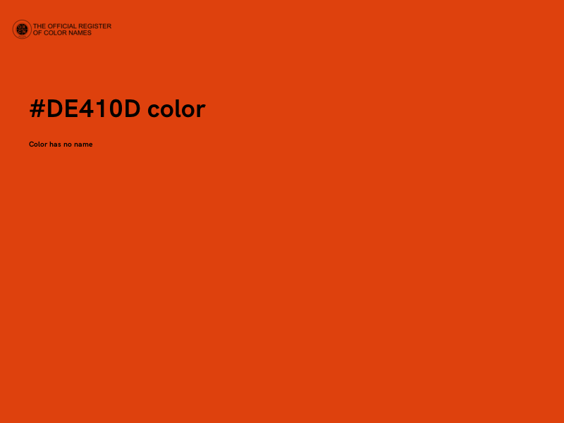 #DE410D color image