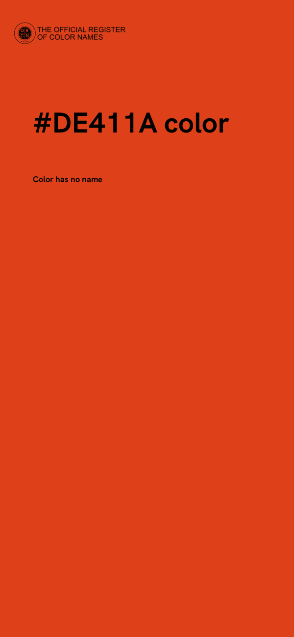 #DE411A color image