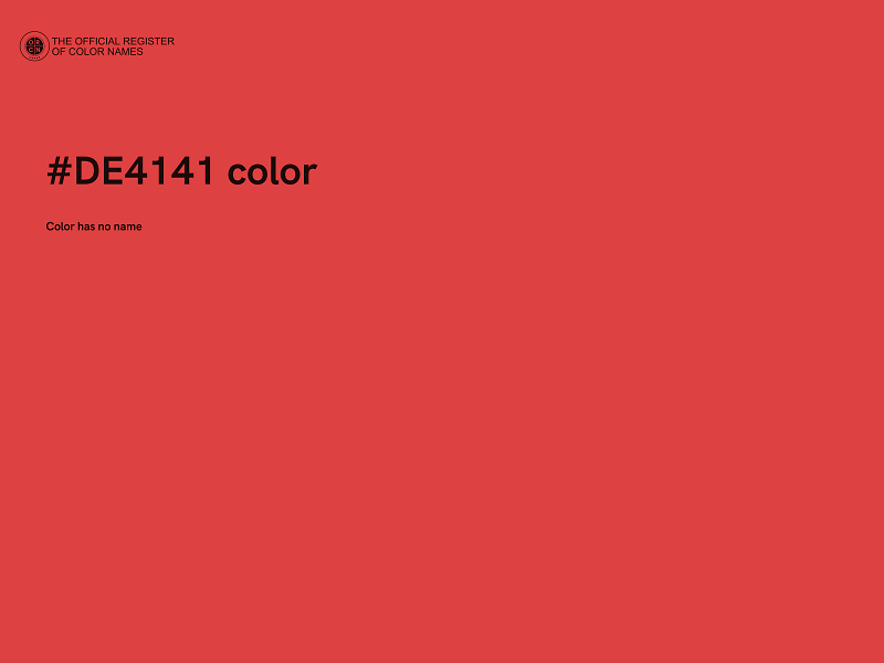 #DE4141 color image