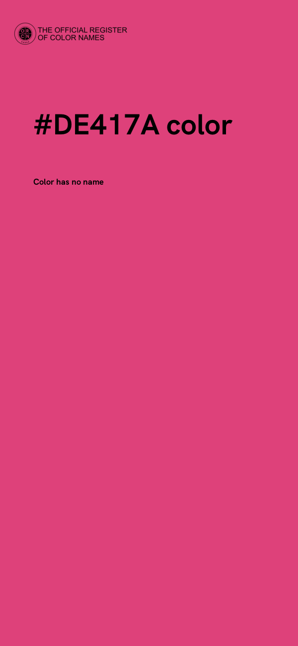 #DE417A color image